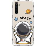 Gramaphone Realme 6 Pro Uyumlu Astronot Desenli Telefon Kılıfı + Ekran Koruyucu - 5865