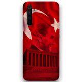 Gramaphone Realme 6 Pro Uyumlu Atatürk Desenli Telefon Kılıfı + Ekran Koruyucu - 5848