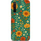 Gramaphone Realme 6 Pro Uyumlu Çiçek Desenli Telefon Kılıfı + Ekran Koruyucu - 5786