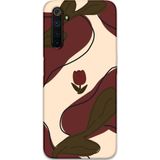 Gramaphone Realme 6 Pro Uyumlu Çiçek Desenli Telefon Kılıfı + Ekran Koruyucu - 5790
