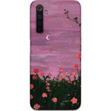 Gramaphone Realme 6 Pro Uyumlu Çiçek Desenli Telefon Kılıfı + Ekran Koruyucu - 5793