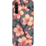Gramaphone Realme 6 Pro Uyumlu Çiçek Desenli Telefon Kılıfı + Ekran Koruyucu - 5801
