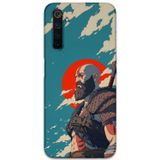 Gramaphone Realme 6 Pro Uyumlu Kratos Desenli Telefon Kılıfı + Ekran Koruyucu - 5824