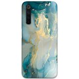 Gramaphone Realme 6 Pro Uyumlu Mermer Desenli Telefon Kılıfı + Ekran Koruyucu - 5814