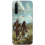 Gramaphone Realme 6 Pro Uyumlu Retro Desenli Telefon Kılıfı + Ekran Koruyucu - 5843