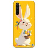 Gramaphone Realme 6 Pro Uyumlu Tavşan Desenli Telefon Kılıfı + Ekran Koruyucu - 5807