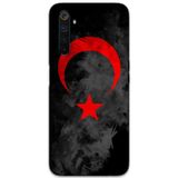 Gramaphone Realme 6 Pro Uyumlu Türk Bayrağı Desenli Telefon Kılıfı + Ekran Koruyucu - 5852