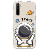 Gramaphone Realme 6 Uyumlu Astronot Desenli Telefon Kılıfı + Ekran Koruyucu - 5865