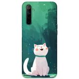 Gramaphone Realme 6 Uyumlu Kedi Desenli Telefon Kılıfı + Ekran Koruyucu - 5781