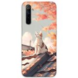 Gramaphone Realme 6 Uyumlu Kedi Desenli Telefon Kılıfı + Ekran Koruyucu - 5784