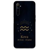 Gramaphone Realme 6 Uyumlu Kova Burcu Desenli Telefon Kılıfı + Ekran Koruyucu - 5778