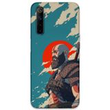Gramaphone Realme 6 Uyumlu Kratos Desenli Telefon Kılıfı + Ekran Koruyucu - 5824