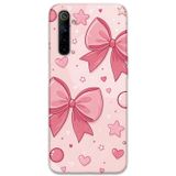 Gramaphone Realme 6 Uyumlu Kurdele Desenli Telefon Kılıfı + Ekran Koruyucu - 5803