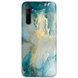 Gramaphone Realme 6 Uyumlu Mermer Desenli Telefon Kılıfı + Ekran Koruyucu - 5814