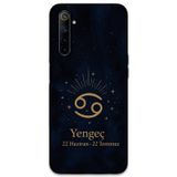 Gramaphone Realme 6 Uyumlu Yengeç Burcu Desenli Telefon Kılıfı + Ekran Koruyucu - 5771