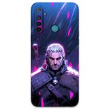 Gramaphone Realme 6i ile Uyumlu Geralt Desenli Telefon Kılıfı + Ekran Koruyucu - 5826