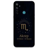 Gramaphone Realme 6İ Uyumlu Akrep Burcu Desenli Telefon Kılıfı + Ekran Koruyucu - 5775