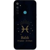Gramaphone Realme 6İ Uyumlu Balık Burcu Desenli Telefon Kılıfı + Ekran Koruyucu - 5779