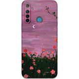 Gramaphone Realme 6İ Uyumlu Çiçek Desenli Telefon Kılıfı + Ekran Koruyucu - 5793
