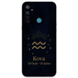 Gramaphone Realme 6İ Uyumlu Kova Burcu Desenli Telefon Kılıfı + Ekran Koruyucu - 5778