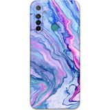 Gramaphone Realme 6İ Uyumlu Mermer Desenli Telefon Kılıfı + Ekran Koruyucu - 5816