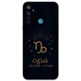 Gramaphone Realme 6İ Uyumlu Oğlak Burcu Desenli Telefon Kılıfı + Ekran Koruyucu - 5777