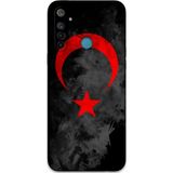 Gramaphone Realme 6İ Uyumlu Türk Bayrağı Desenli Telefon Kılıfı + Ekran Koruyucu - 5852
