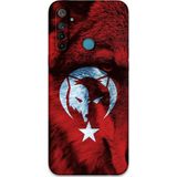 Gramaphone Realme 6İ Uyumlu Türk Bayrağı Desenli Telefon Kılıfı + Ekran Koruyucu - 5856