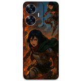 Gramaphone Realme C55 ile Uyumlu Anime Desenli Telefon Kılıfı + Ekran Koruyucu - 5744