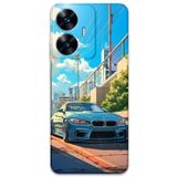 Gramaphone Realme C55 ile Uyumlu Araba Desenli Telefon Kılıfı + Ekran Koruyucu - 5760