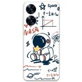 Gramaphone Realme C55 ile Uyumlu Astronot Desenli Telefon Kılıfı + Ekran Koruyucu - 5858