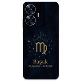 Gramaphone Realme C55 ile Uyumlu Başak Burcu Desenli Telefon Kılıfı + Ekran Koruyucu - 5773