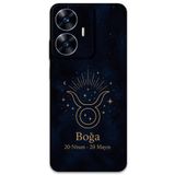 Gramaphone Realme C55 ile Uyumlu Boğa Burcu Desenli Telefon Kılıfı + Ekran Koruyucu - 5769