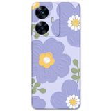 Gramaphone Realme C55 ile Uyumlu Çiçek Desenli Telefon Kılıfı + Ekran Koruyucu - 5799