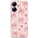 Gramaphone Realme C55 ile Uyumlu Kurdele Desenli Telefon Kılıfı + Ekran Koruyucu - 5802