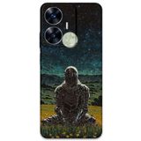 Gramaphone Realme C55 ile Uyumlu Retro Desenli Telefon Kılıfı + Ekran Koruyucu - 5844