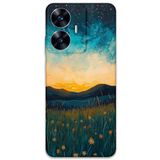 Gramaphone Realme C55 ile Uyumlu Uzay Desenli Telefon Kılıfı + Ekran Koruyucu - 5871