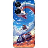 Gramaphone Realme C55 Uyumlu Araba Desenli Telefon Kılıfı + Ekran Koruyucu - 5764