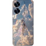 Gramaphone Realme C55 Uyumlu Retro Desenli Telefon Kılıfı + Ekran Koruyucu - 5841