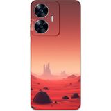 Gramaphone Realme C55 Uyumlu Uzay Desenli Telefon Kılıfı + Ekran Koruyucu - 5859