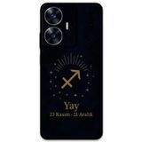 Gramaphone Realme C55 Uyumlu Yay Burcu Desenli Telefon Kılıfı + Ekran Koruyucu - 5776