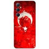 Gramaphone Realme C65 ile Uyumlu Türk Bayrağı Desenli Telefon Kılıfı + Ekran Koruyucu - 5847