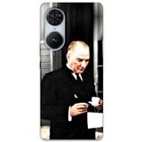 Gramaphone Reeder S19 Max Pro S Edge ile Uyumlu Atatürk Desenli Telefon Kılıfı + Ekran Koruyucu - 5850