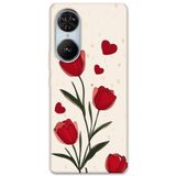 Gramaphone Reeder S19 Max Pro S Edge ile Uyumlu Çiçek Desenli Telefon Kılıfı + Ekran Koruyucu - 5789