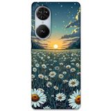 Gramaphone Reeder S19 Max Pro S Edge ile Uyumlu Çiçek Desenli Telefon Kılıfı + Ekran Koruyucu - 5792