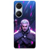 Gramaphone Reeder S19 Max Pro S Edge ile Uyumlu Geralt Desenli Telefon Kılıfı + Ekran Koruyucu - 5826