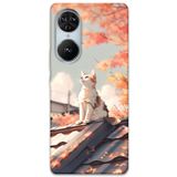 Gramaphone Reeder S19 Max Pro S Edge ile Uyumlu Kedi Desenli Telefon Kılıfı + Ekran Koruyucu - 5784