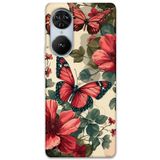 Gramaphone Reeder S19 Max Pro S Edge ile Uyumlu Kelebek Desenli Telefon Kılıfı + Ekran Koruyucu - 5795
