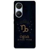 Gramaphone Reeder S19 Max Pro S Edge ile Uyumlu Oğlak Burcu Desenli Telefon Kılıfı + Ekran Koruyucu - 5777