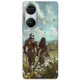 Gramaphone Reeder S19 Max Pro S Edge ile Uyumlu Retro Desenli Telefon Kılıfı + Ekran Koruyucu - 5843